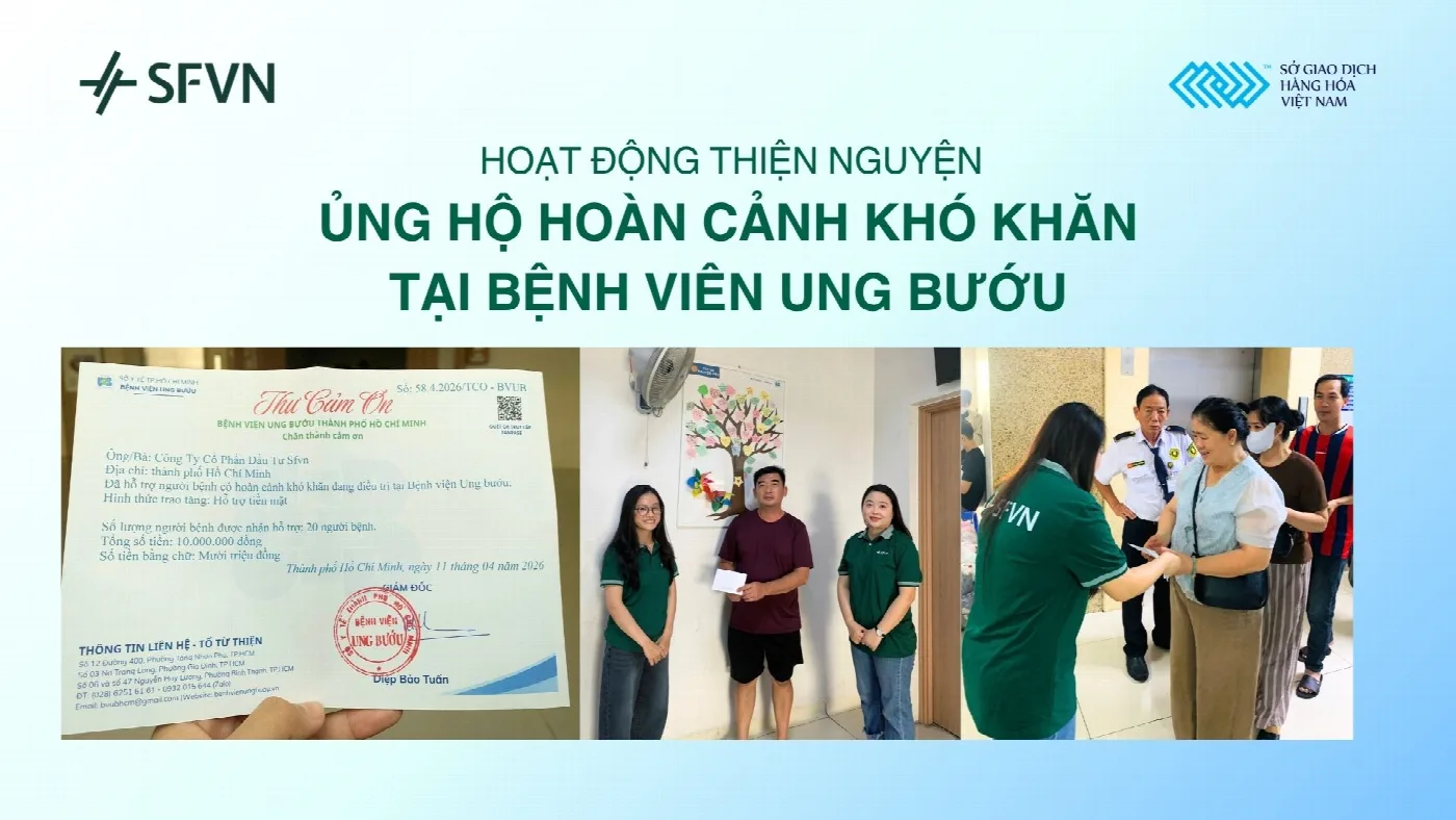 Hoạt động thiện nguyện tháng 4: Chia sẻ cùng các hoàn cảnh khó khăn Bệnh viện Ung Bướu