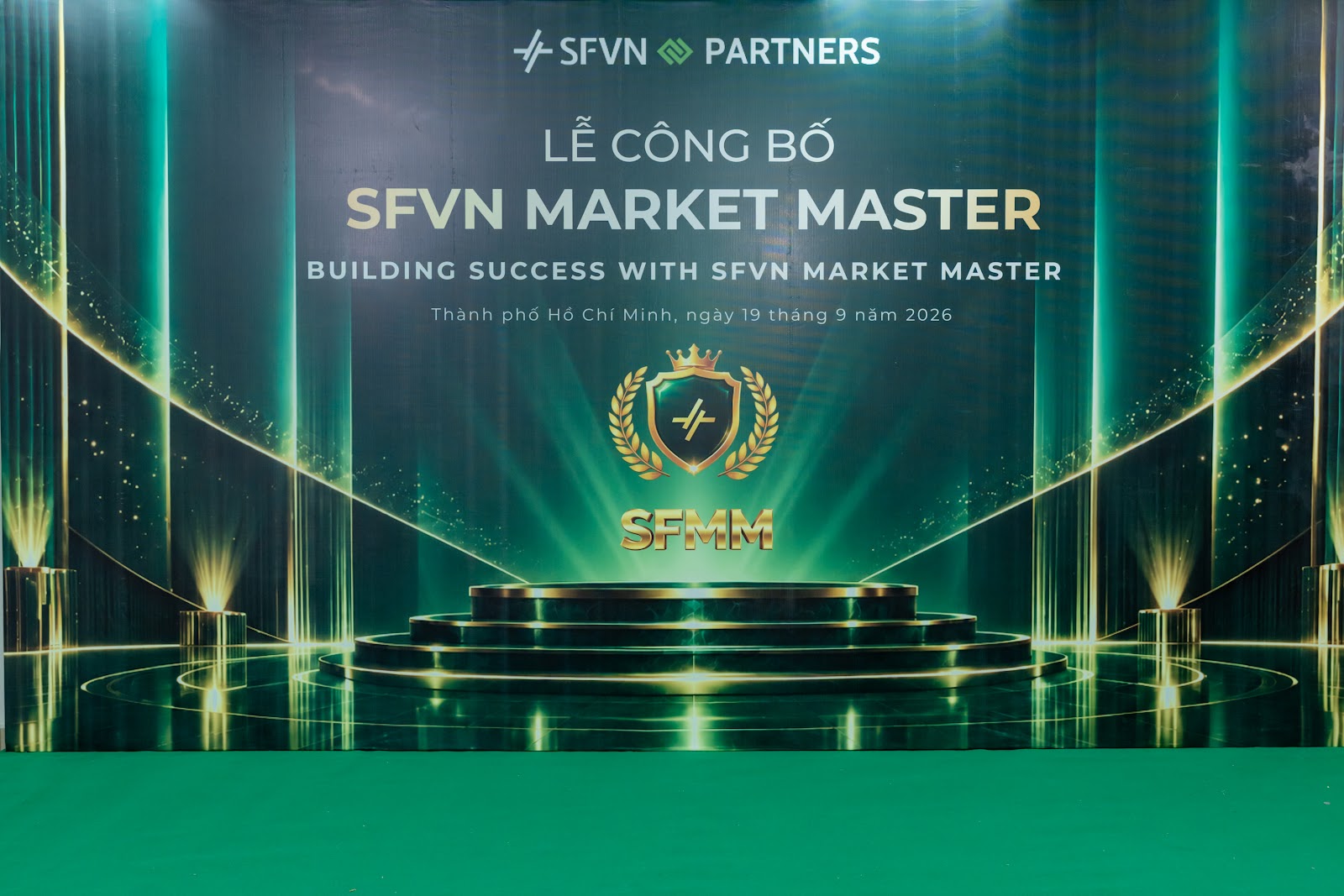 Sân khấu Lễ công bố SFVN Market Master
